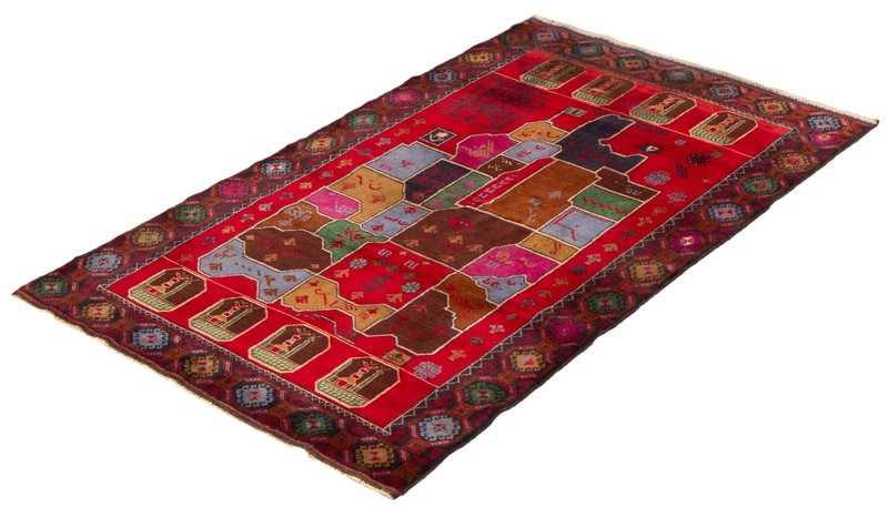 Vintage 3'11" x 6'8" Traditional Hand Knotted Vegetable Dye Wool Area Rug gallery