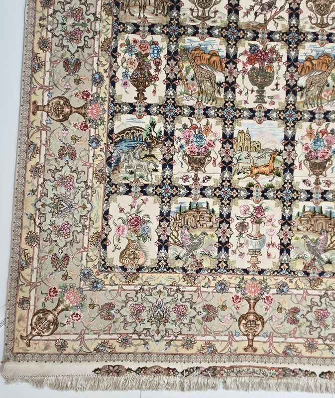 Fine Genuine Middle Eastern Rug Silk Foundation gallery