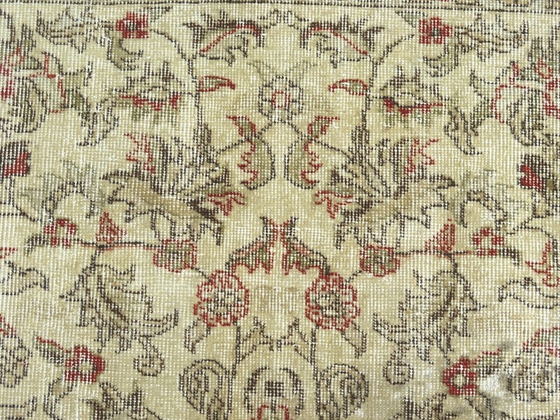Turkish Oushak Rug, Vintage Carpet, Handwoven Floral Rugs Modern Carpet 47"x87" gallery