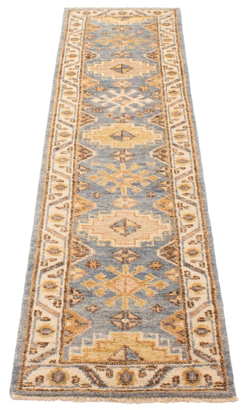 Vintage Hand-knotted Runner Rug 2'7" x 9'10" Traditional Oriental Wool Carpet gallery