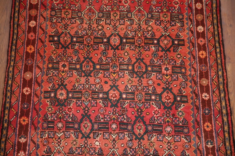 Vintage Vegetable Dye Wool Handmade Traditional Runner Rug Hallway Carpet 4x10 gallery