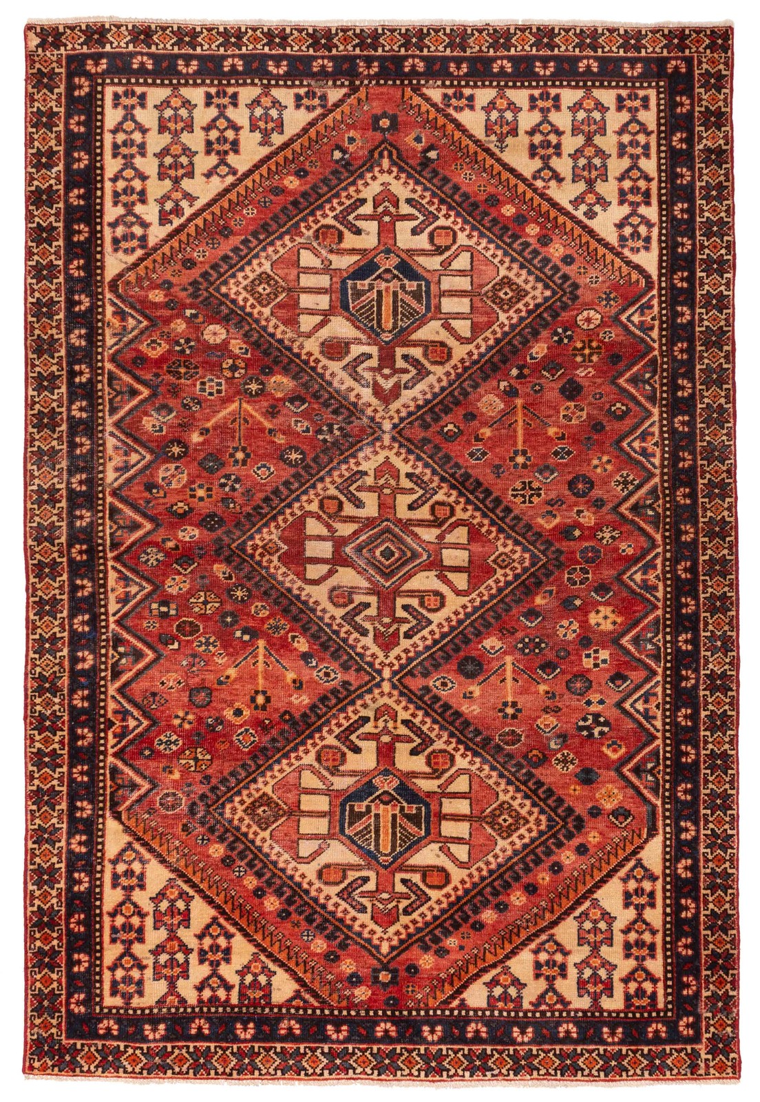 Traditional Vintage Hand-Knotted Area Rug 6'3" x 9'4" Oriental Wool Carpet gallery