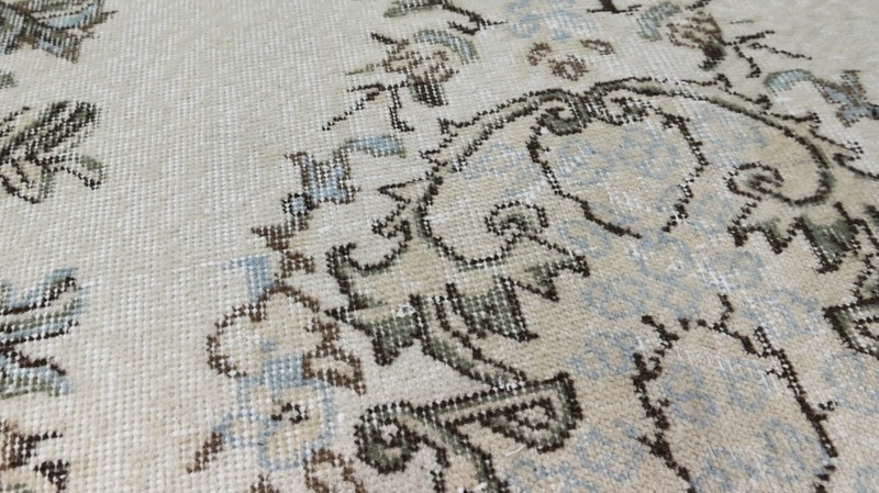 Oushak Turkish Vintage Rug 5x8 Kilim Rug Anatolian Handmade Boho Decor BEIGE gallery