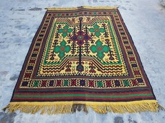 191×141 cm Thaimani Kilim Rug Best Trible Kilim Or cicim wool oriental kilim