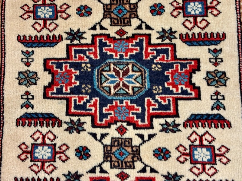 Vintage Ardebil Tribal Geometric Rug 2x4 Hand Knotted Wool Oriental Area Rug gallery