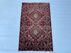 Vintage Nomad Maldari Tribal Belouch Natural Vegetable Dye Latif Khani Carpet