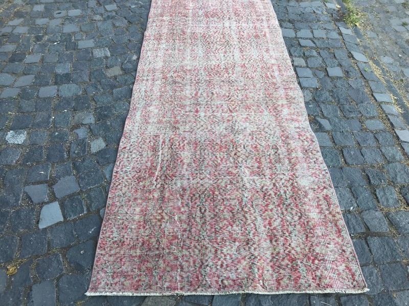 Bohemian Runner Rug, Turkish Vintage Rug, Handmade Wool Rug,Home Rug3,3 x 7,7 ft gallery