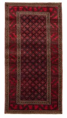 Vintage 3’4″ x 6’5″ Traditional Hand Knotted Vegetable Dye Wool Area Rug