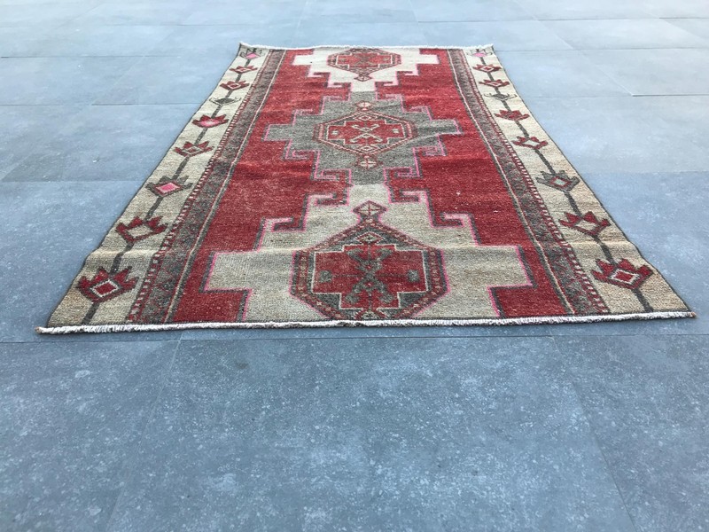 Handmade Rug Turkish Area Rug Vintage Rug Oushak Rug Antique Rug Bohemian Rug gallery
