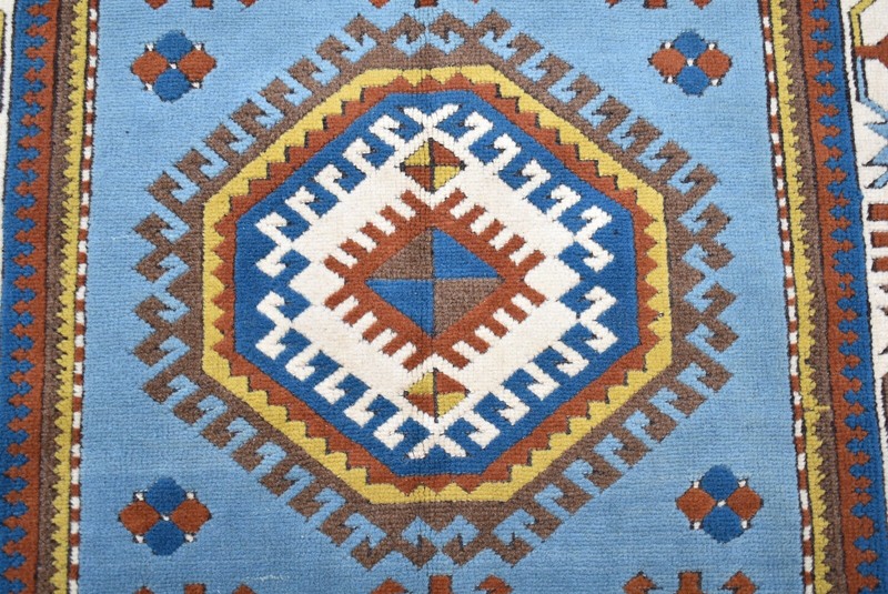 Vintage Turkish Kazak Rug 51'' x 76'' Anatolian Nomadic Handmade TERRIFIC Rug gallery