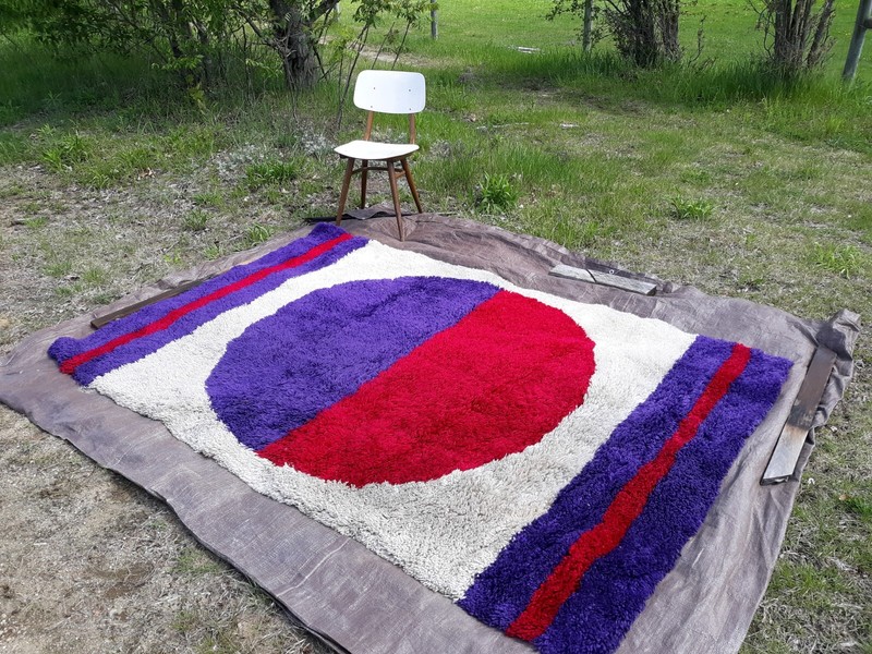 rya,ege,vintage,Scandinavian, carpet, rug 5 x 8 excellent gallery