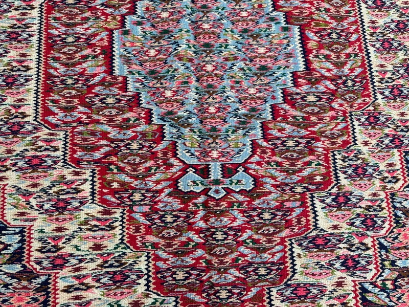 Vintage Turkish-Inspired Caucasian Kilim Rug 5x7'10 ft Oriental Area Carpet gallery