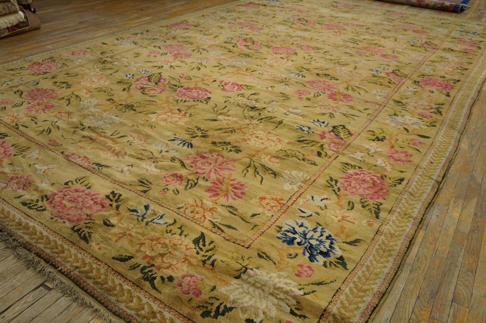 12x18 Antique Large Wool Brown Earth Tone Hand Knotted Pile English Rug gallery