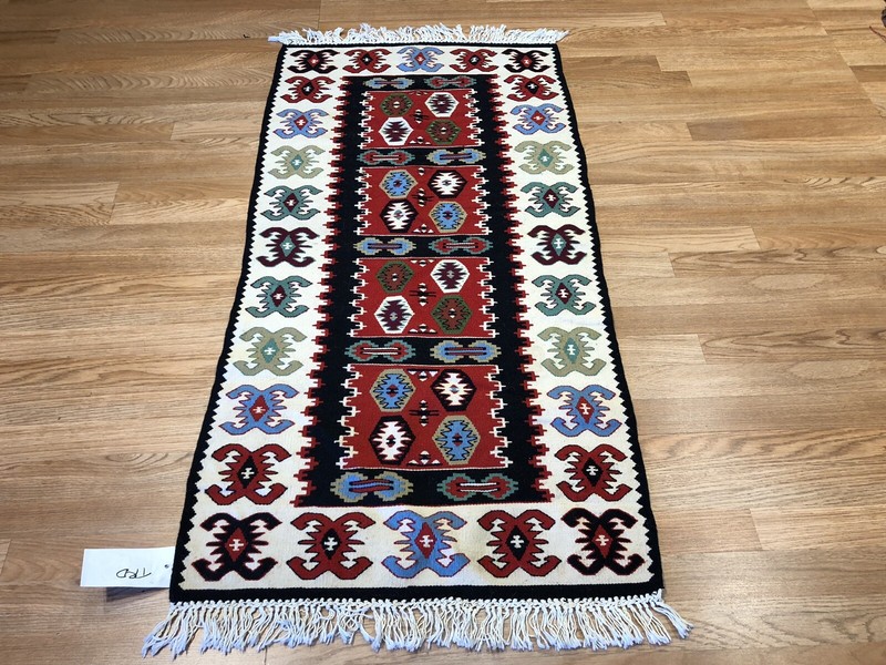 Beautiful Bessarabian - 1960s Antique Turkish Kilim - Flatweave Rug 2.4 x 4.6 ft gallery