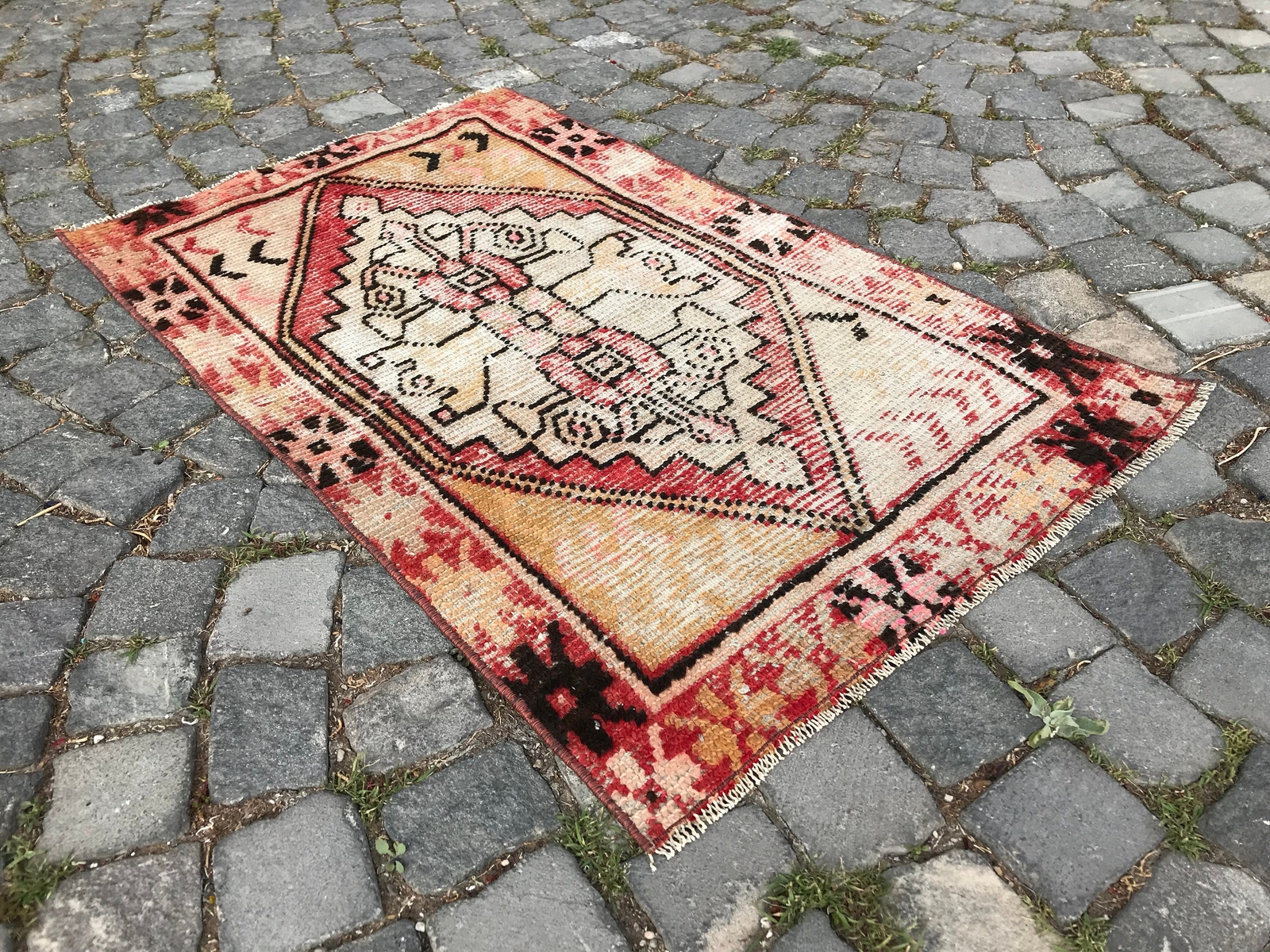 Handmade Rug Turkish Area Rug Vintage Rug Oushak Rug Antique Rug Bohemian Rug gallery