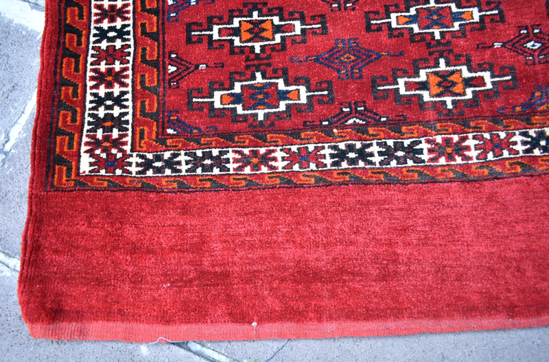 Antique Tribal Rug 47'' x 29'' Turkoman Tribal Mafrash Camel Bag Chuval Wool Rug gallery