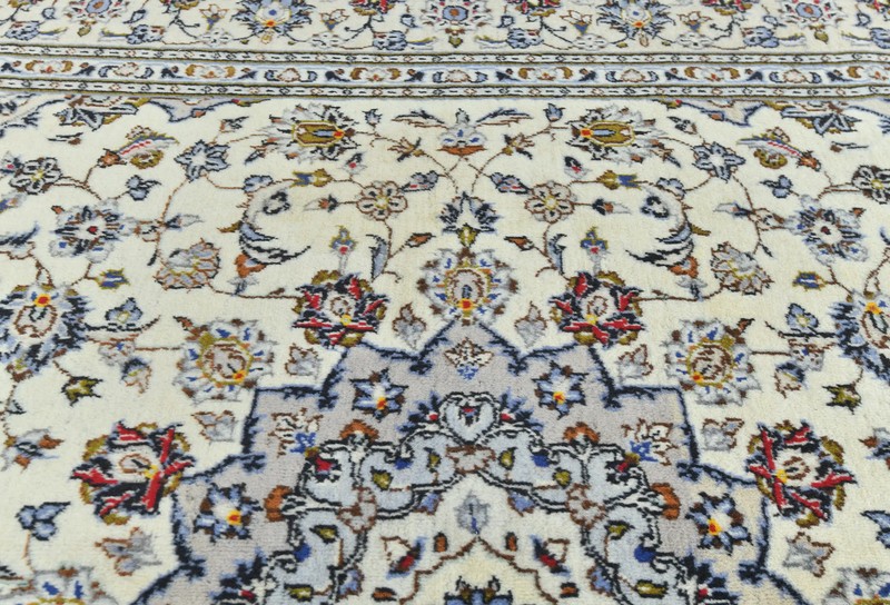 Handmade Vintage Cream Oriental Rug 6'5X9'4 ft Floral Classic Home Decor Carpet gallery