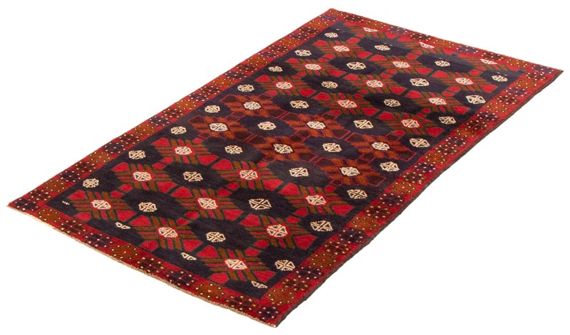 Vintage 3'7" x 6'0" Traditional Hand Knotted Vegetable Dye Wool Area Rug gallery