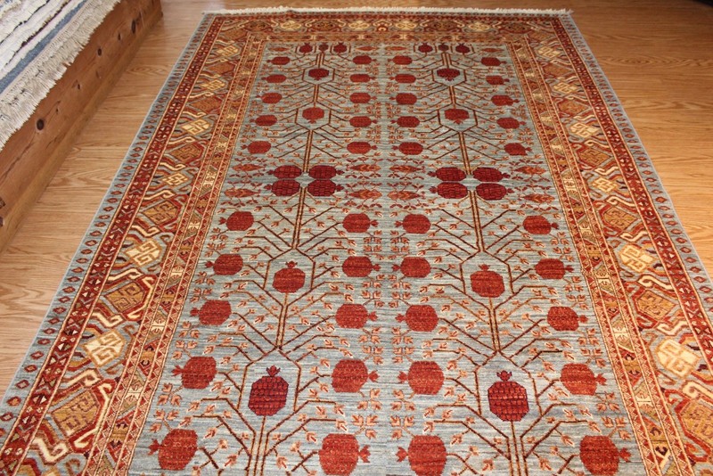 Fine Quality Genuine Handmade Hand Knotted Oriental Rug 6' x 9' Vegetable Dyed gallery