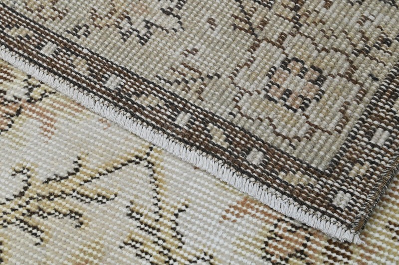 Oushak Turkish Vintage Rug 5x9 Kilim Rug Anatolian Handmade Boho Decor BEIGE gallery