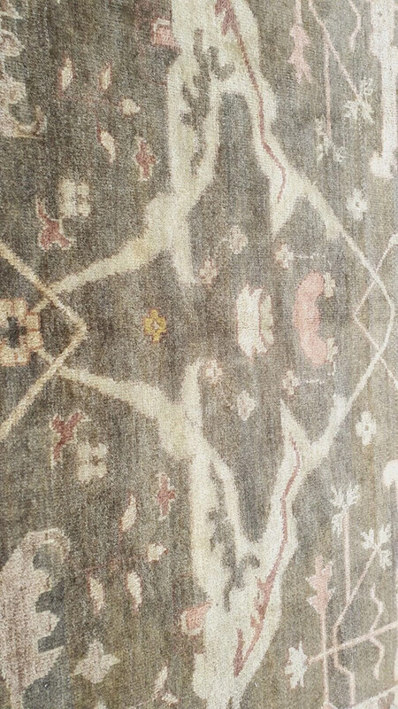 9x12ft Oushak Area Rug | Living Room Rug Natural Walnut Brown Color Wool Rug gallery