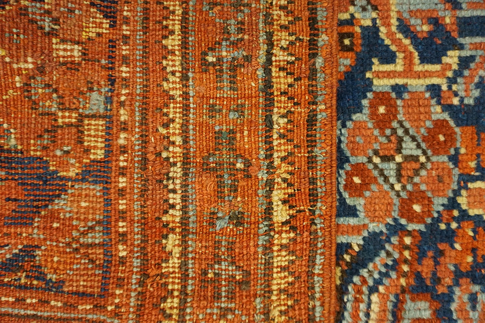 8'x14' Blue Tribal Design Mid 19th Century Antique Turkish Oushak Rug gallery