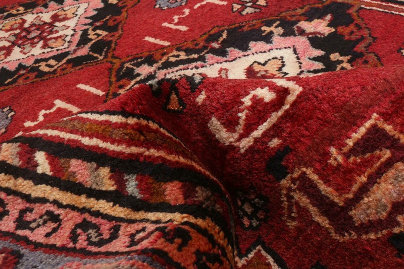 Vintage Hand-knotted Runner Rug 3'7" x 9'2" Traditional Oriental Wool Carpet gallery