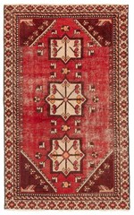 Vintage Traditional Hand-Knotted Area Rug 3’6″ x 5’10” Oriental Wool Carpet