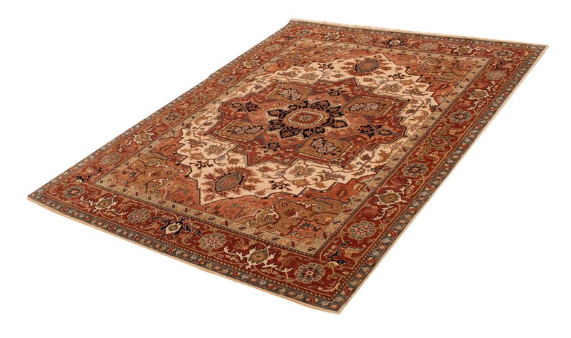 Vintage Hand-Knotted Area Rug 7'7" x 9'10" Traditional Oriental Wool Carpet gallery