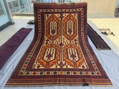 Hand Woven Afghan Qalaino Kilim Rug 6×9 ft Vintage Persian Style Tribal Carpet