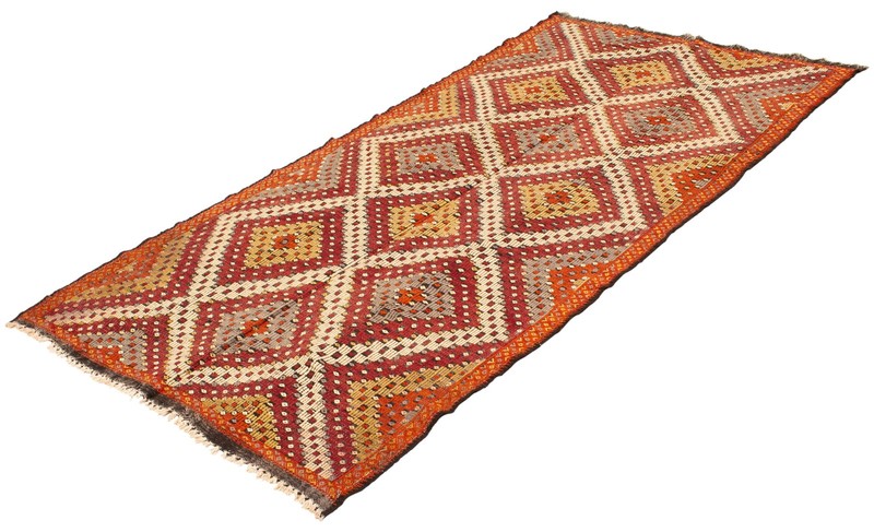 Vintage Hand Woven Area Rug 5'6" x 11'8" Traditional Wool Oriental Carpet gallery