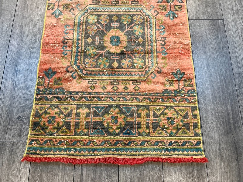 Red Runner Rug, Runner Rug, Handmade Runner Rug, Bohemian Decor, 2.6 x 11.3 ft gallery