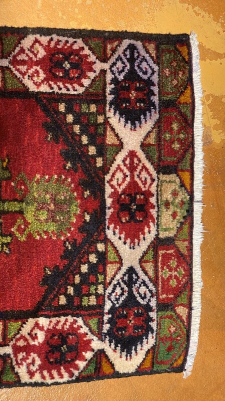Antique 1940-1950's Turkish Tribal Rug 1’7”x3’ gallery