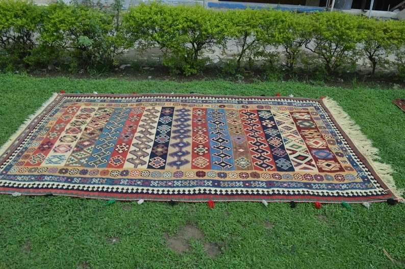 165 X 300 CM COLLECTOR ITEM Antique Shirvan Daghistani Group Fine Quality Kilim gallery