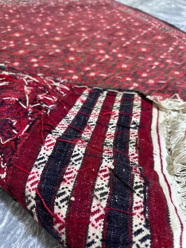 Antique Turkmen design Kilim Rug- Afghan Handmade Flatweave Kilim Rug- Turkmen gallery
