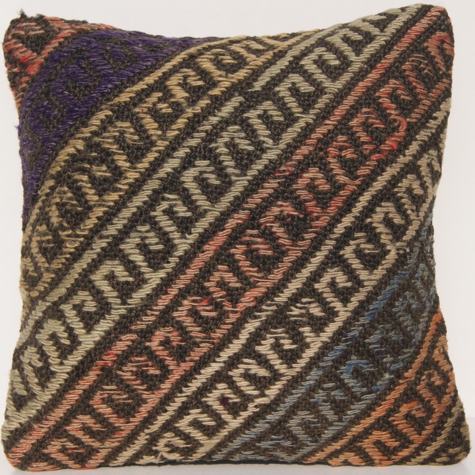 EMBROIDERED KILIM RUG PILLOW TURKISH SQUARE 30+ HAND WOVEN KILIM AREA RUGS 10" gallery