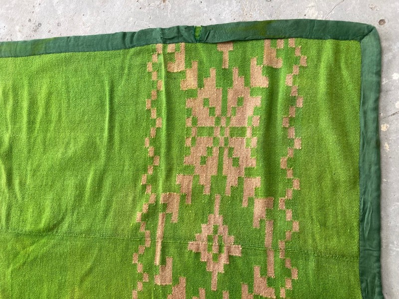Vintage Traditional Handmade Geometric Odisha Decor C-Textile Rug 186x150 cm gallery