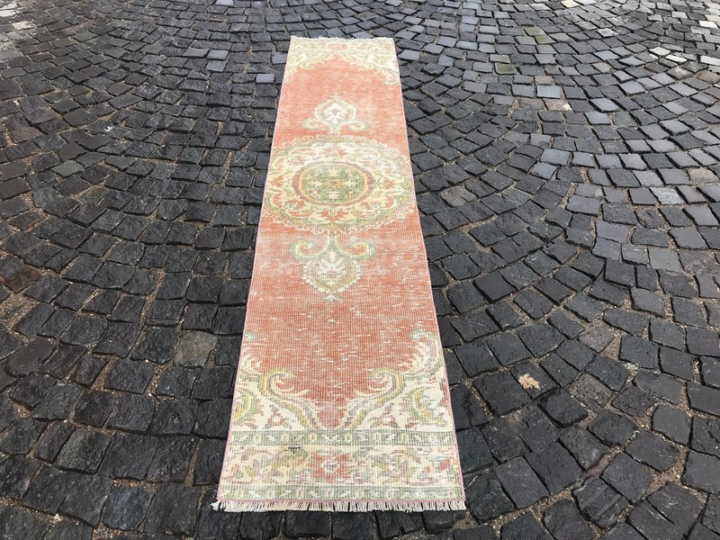 Turkish Antique rug Bohemian Area rug Oushak rug Vintage Rug Handmade Wool rug gallery
