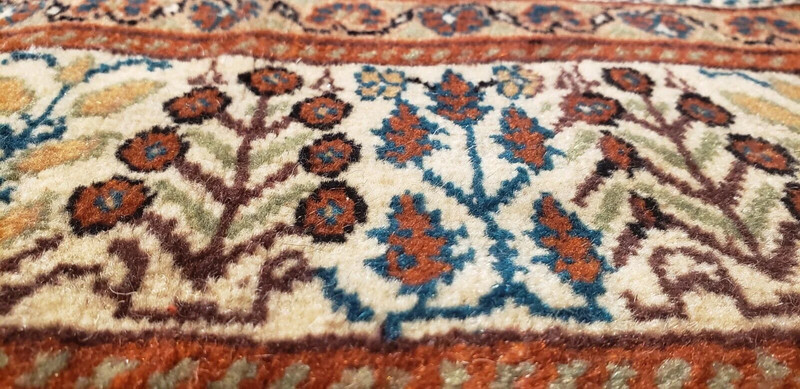 Exquisite Antique Cr1930-1939's Natural Dye Wool Pile Kayseri Rug 3' × 5'10'' gallery