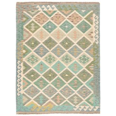 Kelim Afghan 199×149 cm Handwoven Oriental Carpet Rug Kilim