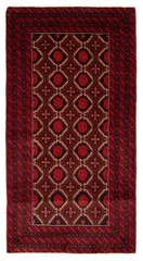 Vintage Hand-Knotted Area Rug 3’6″ x 6’7″ Traditional Oriental Wool Carpet