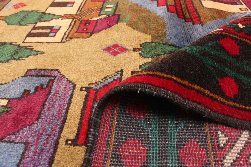 Vintage Traditional Hand-Knotted Area Rug 3'5" x 5'11" Oriental Wool Carpet gallery