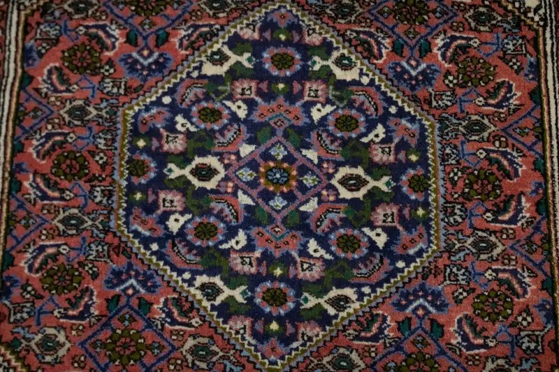 Rare Hand-Knotted Floral Oriental Rug Small Entrance Wool Area Carpet 3X4 ft gallery