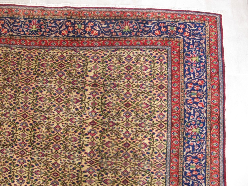 Handmade Muted Floral Rug,6x9 Large Wool Rug Traditional Vintage Carpet 7x10 gallery