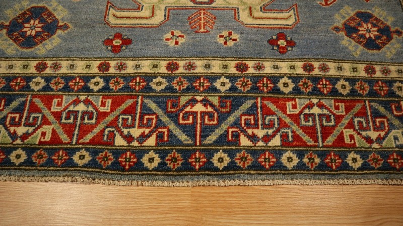 5x7 AFGHAN-REFUGEE CAUCASIAN VEGETABLE DYE HANDMADE-KNOTTED WOOL RUG 585015 gallery