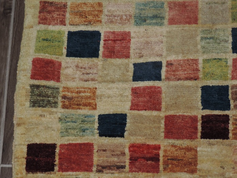 4x3ft. Handmade Afghan Chobi Gabbeh Wool Rug gallery