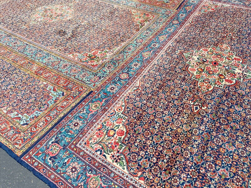 Auth: Antique Tabrize RARE Triclinium UNIQUE Organic Wool Beauty 10x14 NR gallery