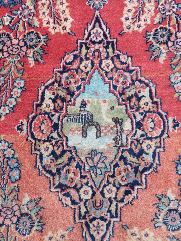 Antique K*a*s*h*a*n Pictorial Rug. 166cm X 104cm gallery