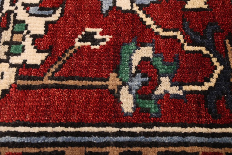 Vintage Hand-Knotted Area Rug 7'10" x 9'11" Traditional Oriental Wool Carpet gallery