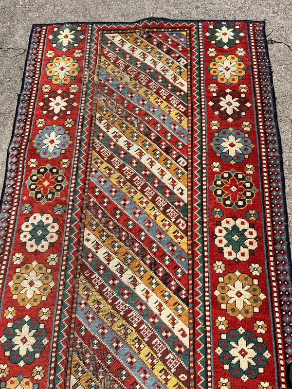 Antique 19th Century Gendje Caucasian Runner Rug 2'11" x 11'7" gallery